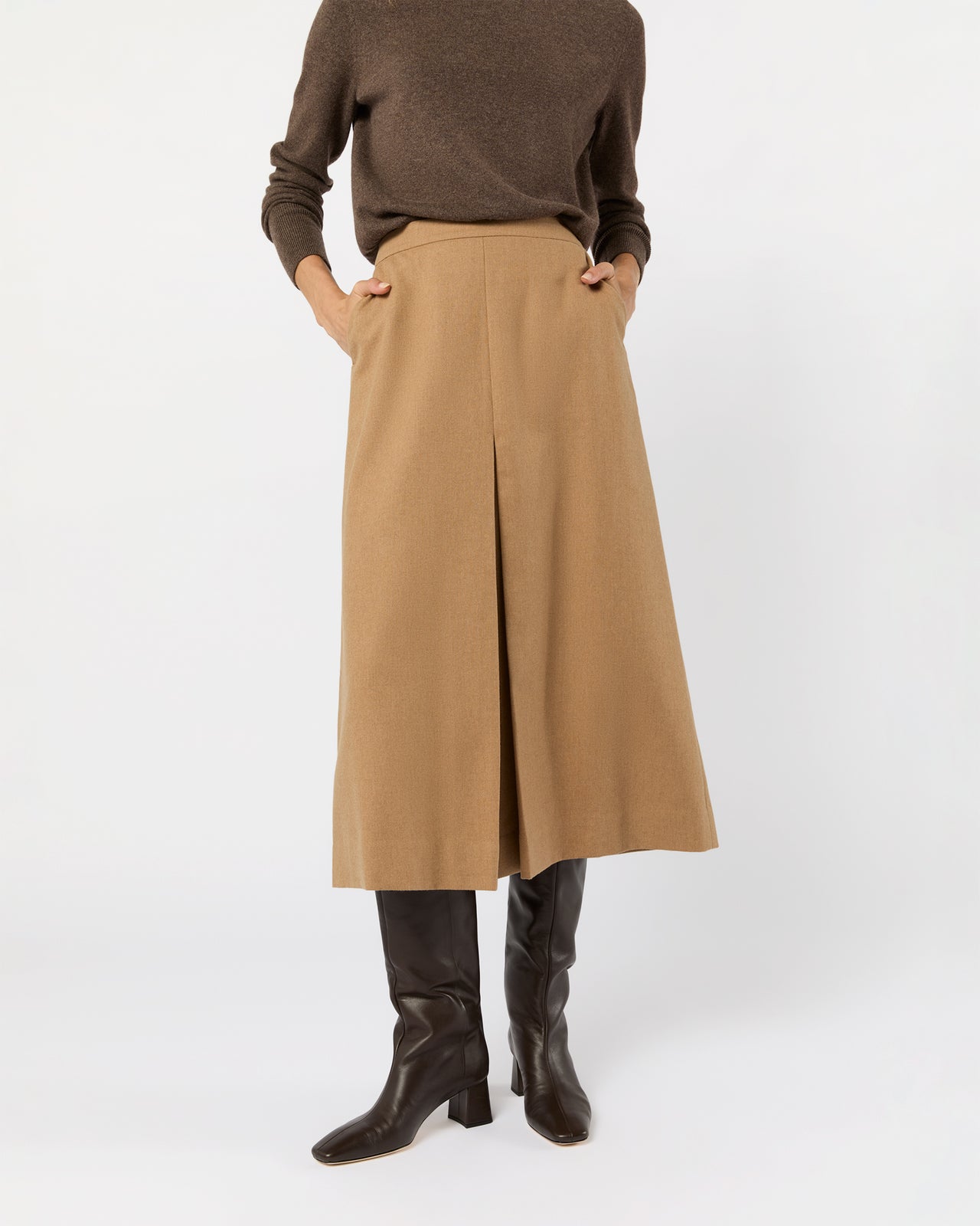 Juniper Skirt in Camel Hair Flannel
