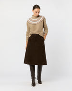 Load image into Gallery viewer, Marge Fair Isle Sweater in Camel Donegal Multi Cashmere
