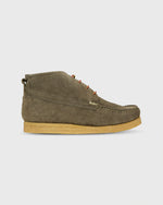 Load image into Gallery viewer, Chukka Crepe Moccasin in Olive Suede
