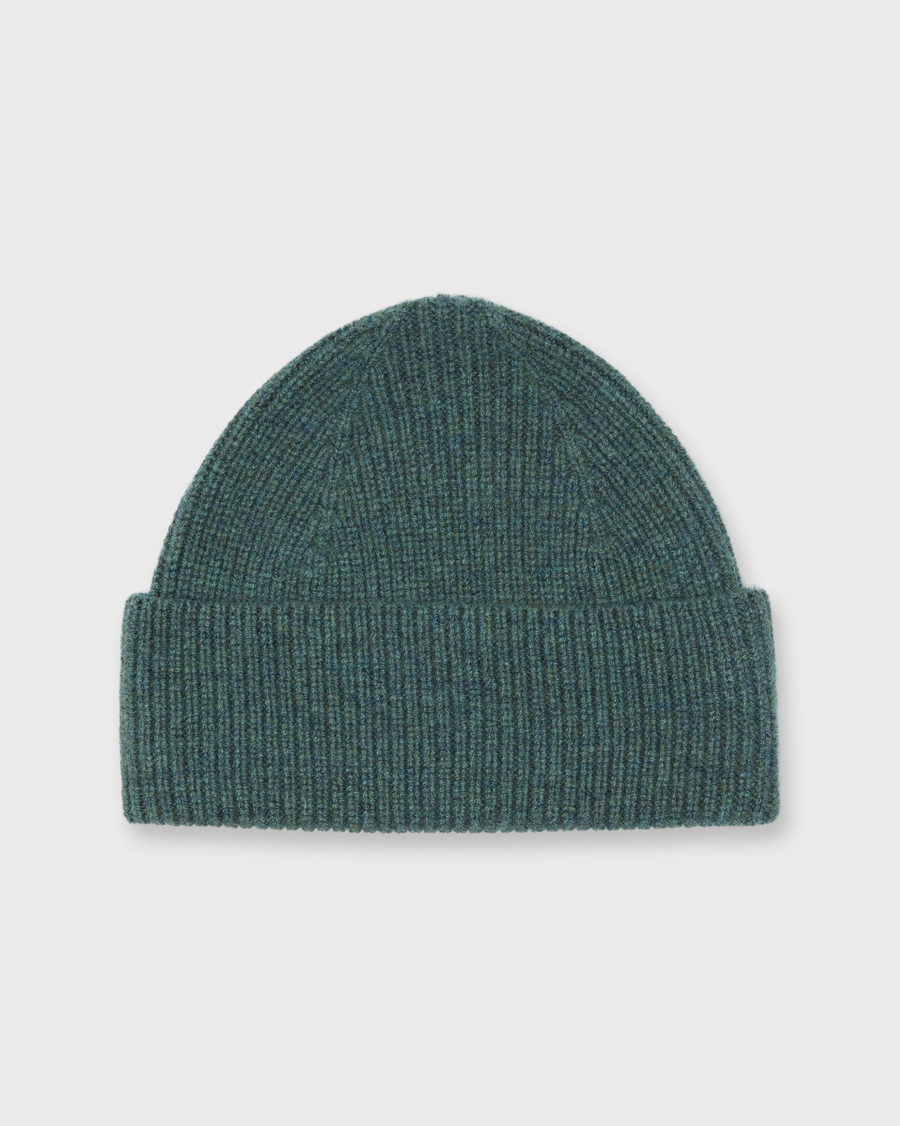 Shaker Watch Cap in Heather Pine Cashmere