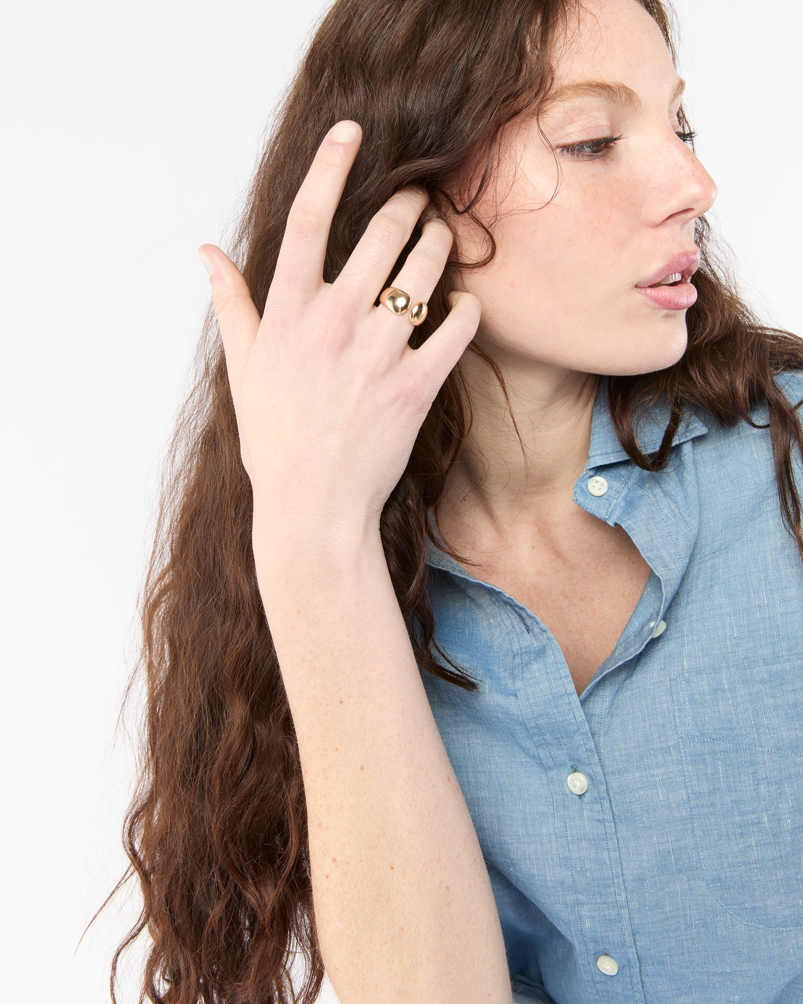 Soft Open Ring in Gold