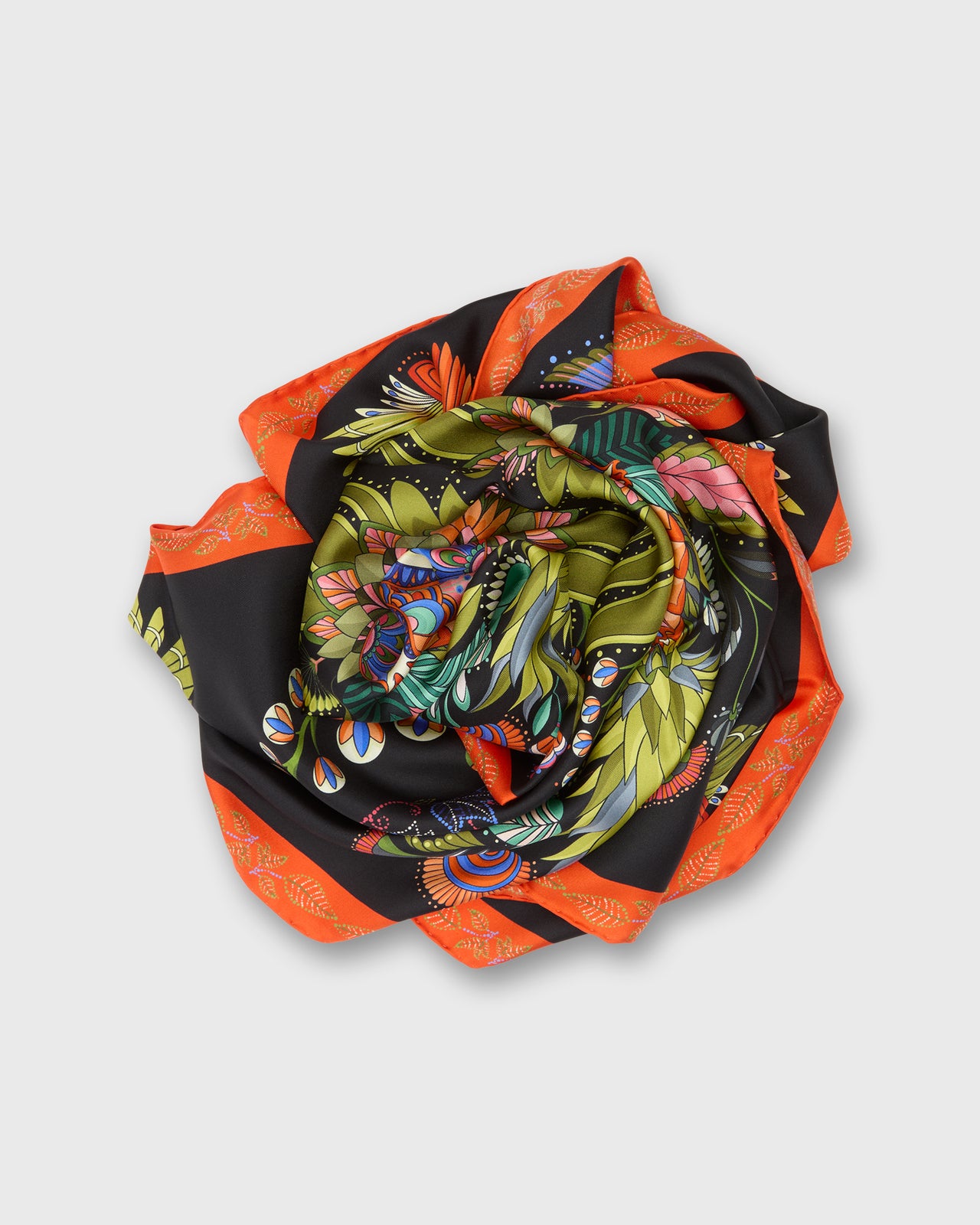 Silk Square Scarf in Hummingbird