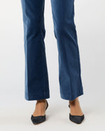 Load image into Gallery viewer, Kendall Flare 5-Pocket Jean in Dutch Blue Stretch Velveteen
