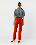 Load image into Gallery viewer, Kendall Flare 5-Pocket Jean in Persimmon Stretch Velveteen
