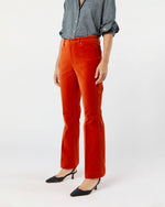 Load image into Gallery viewer, Kendall Flare 5-Pocket Jean in Persimmon Stretch Velveteen
