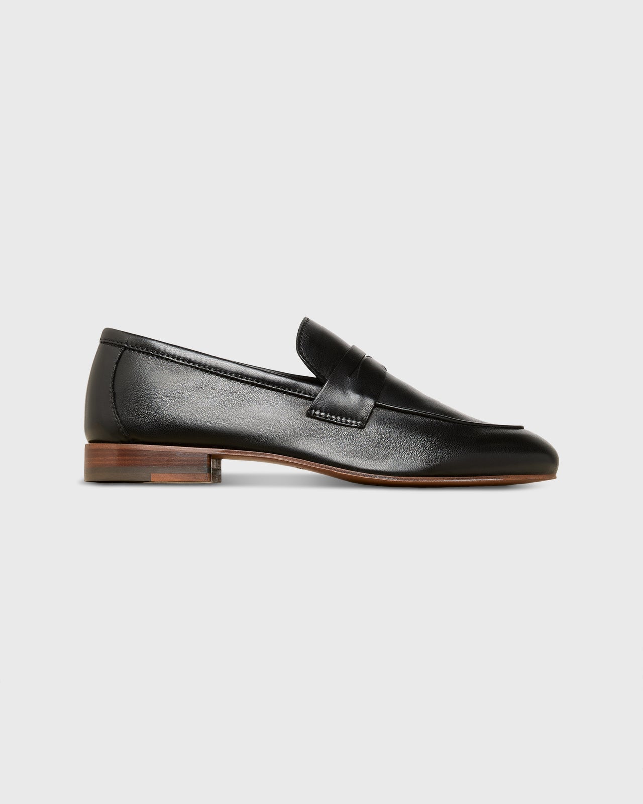 Mia Loafer in Black Leather