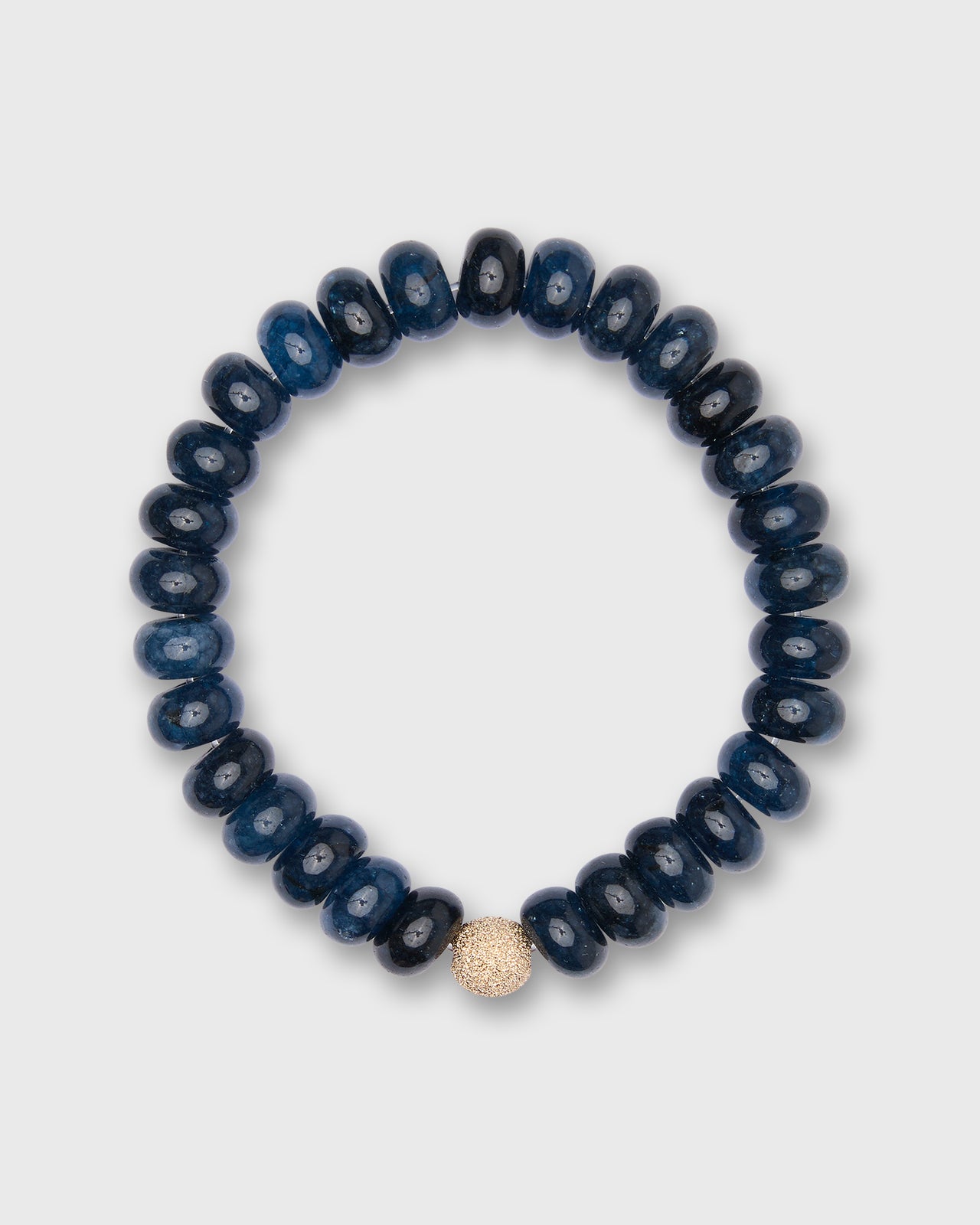 Semi Precious Beaded Bracelet in Canard Blue