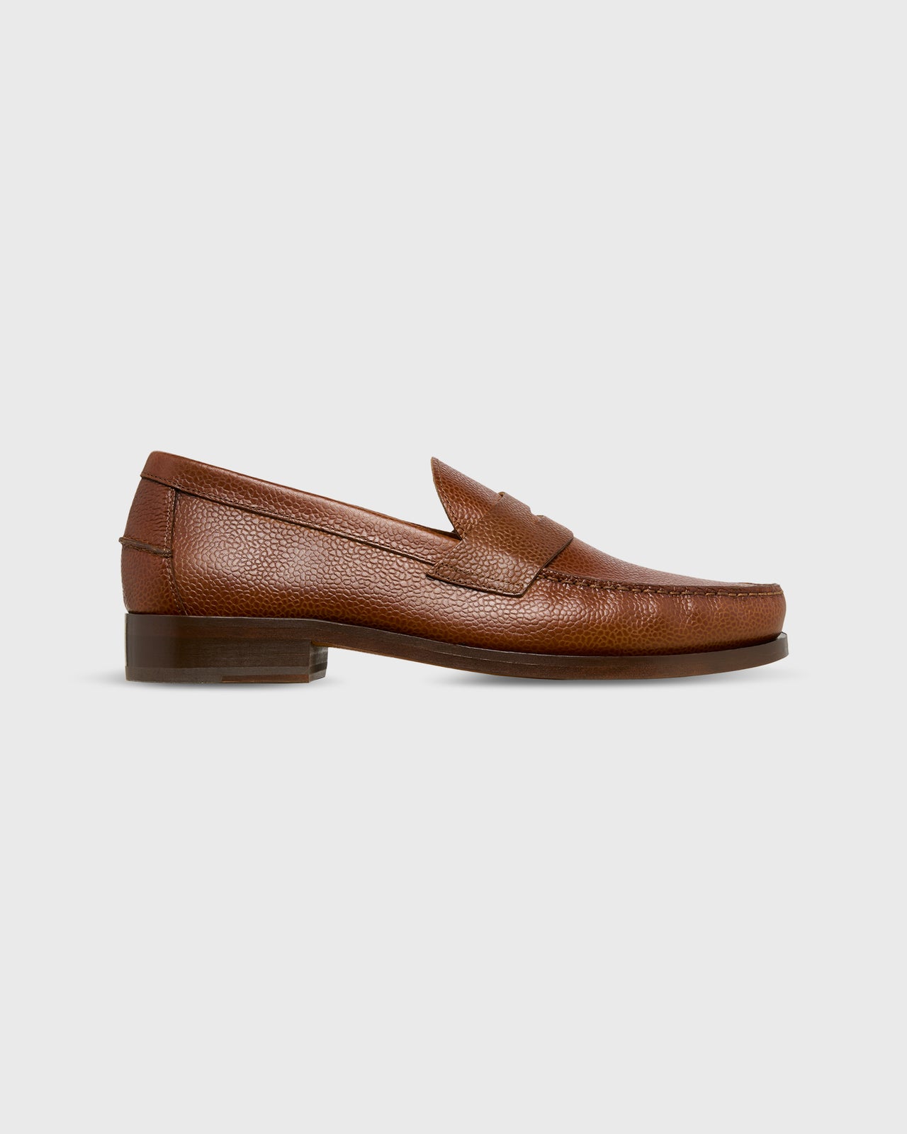 Handsewn Penny Loafer in Scotch Pebble Grain Leather