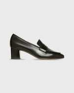 Load image into Gallery viewer, Loafer Heel in Black Leather
