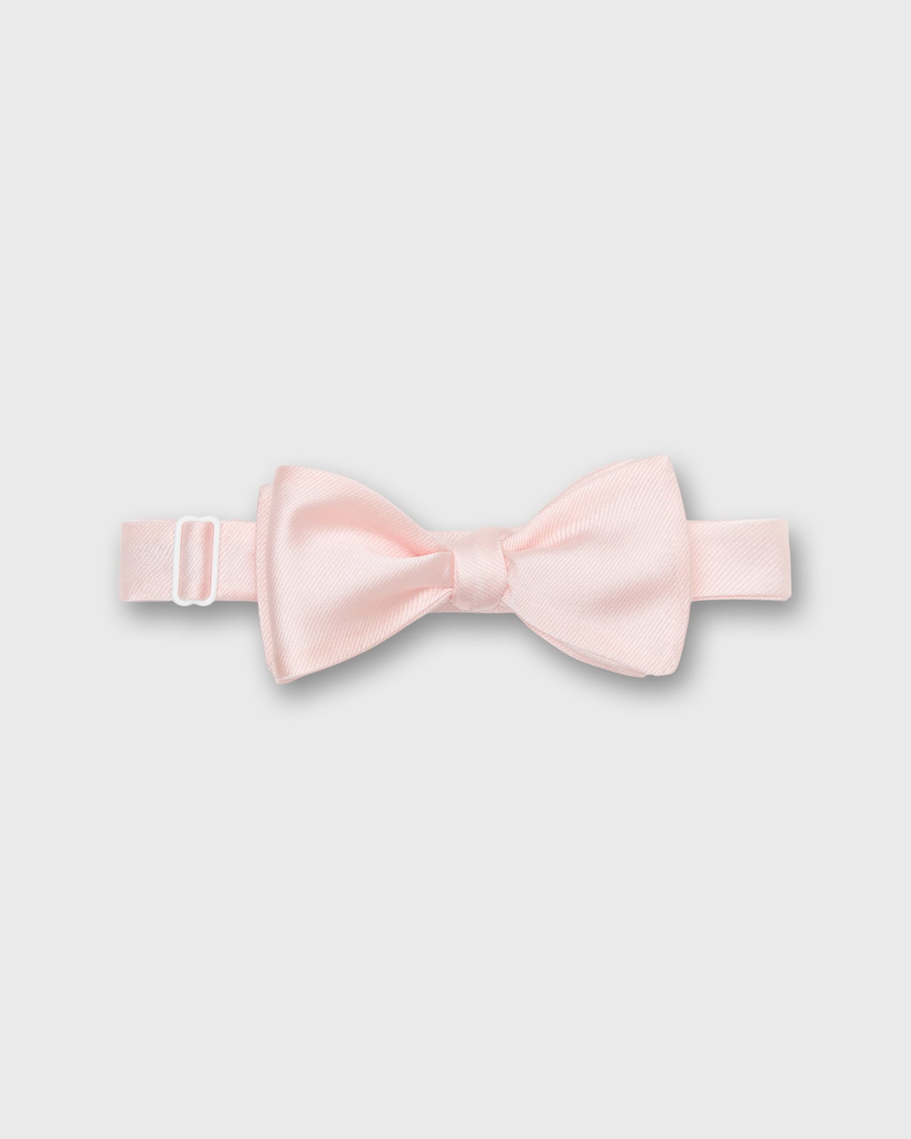 Silk Bow Tie in Pale Pink