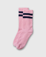 Load image into Gallery viewer, Retro Double Stripe Socks in Light Pink
