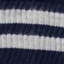 Retro Double Stripe Sock in Navy
