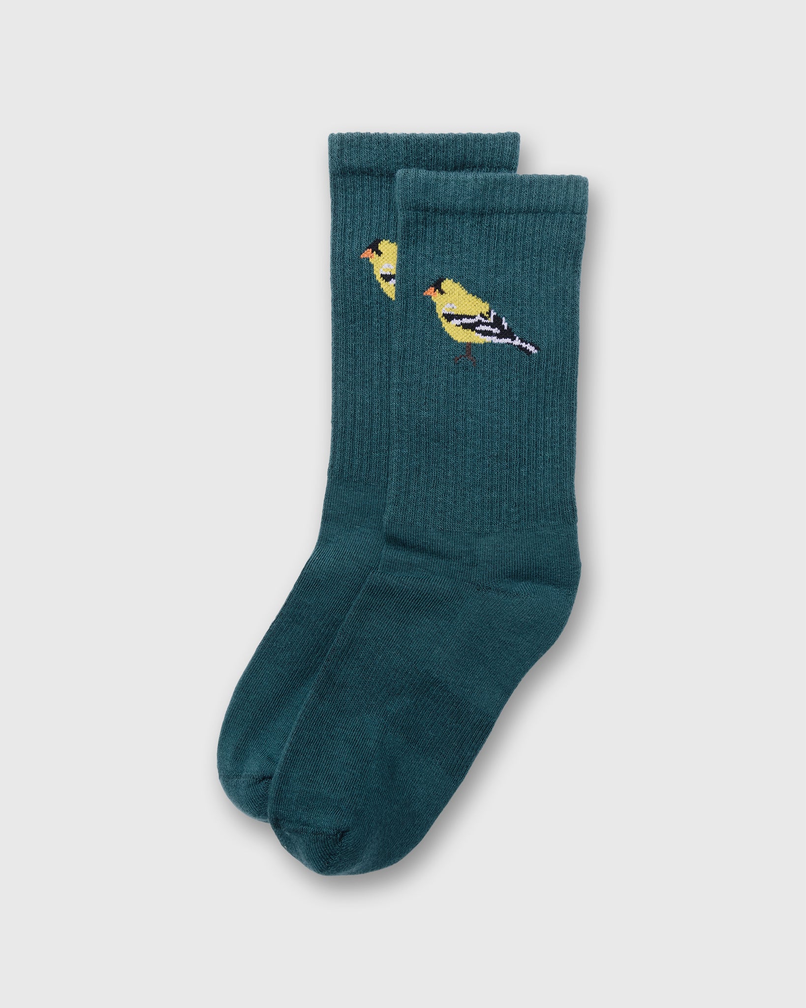 Flock Crew Sock in Gold Finch