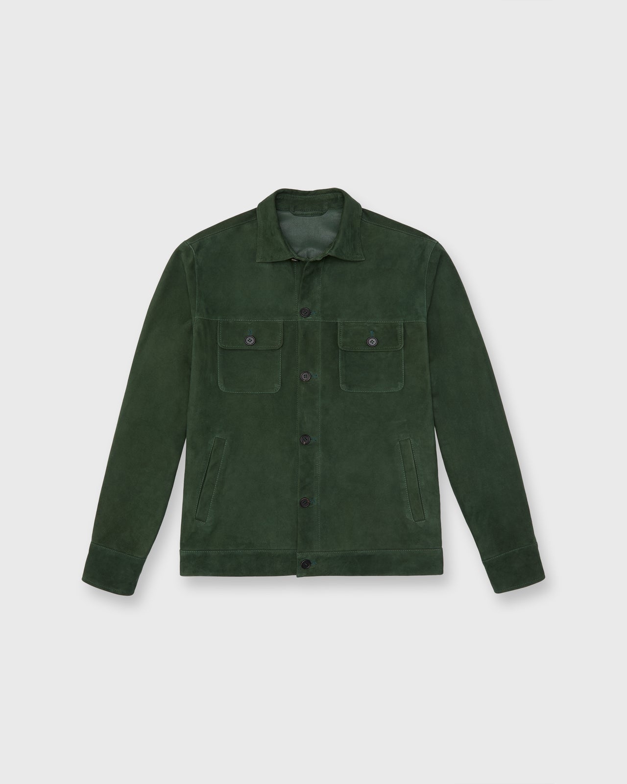 Work Jacket in Pine Suede | Shop Sid Mashburn