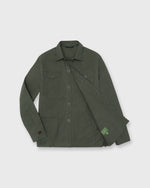 Load image into Gallery viewer, Military Jacket in Green Dry Waxed Poplin

