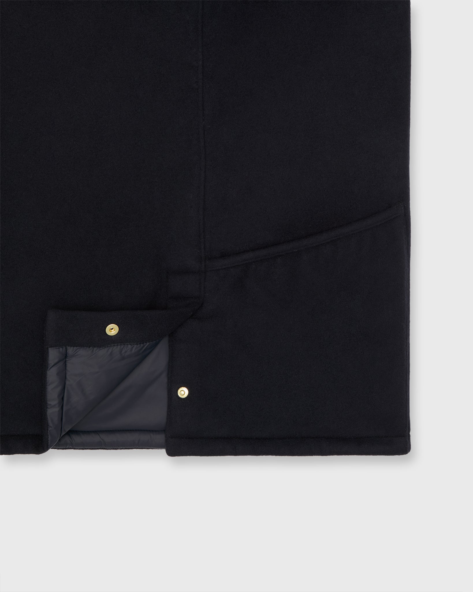 Cashpad Traveler's Estate Jacket in Navy Wool/Cashmere Flannel