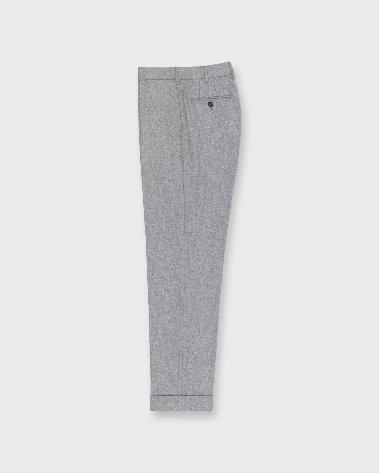 Dress Trouser in Pearl Grey Flannel