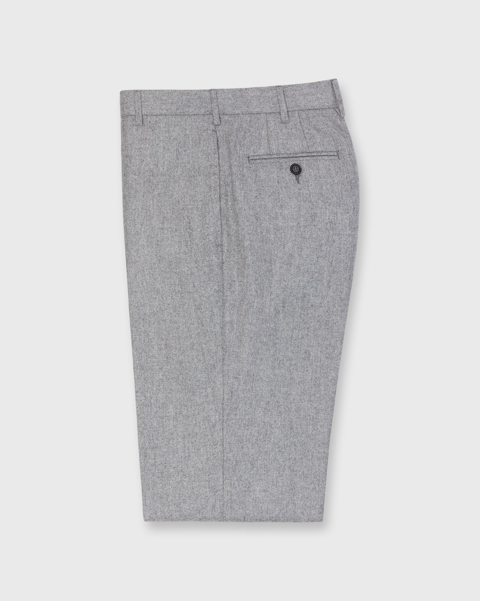 Dress Trouser in Pearl Grey Flannel