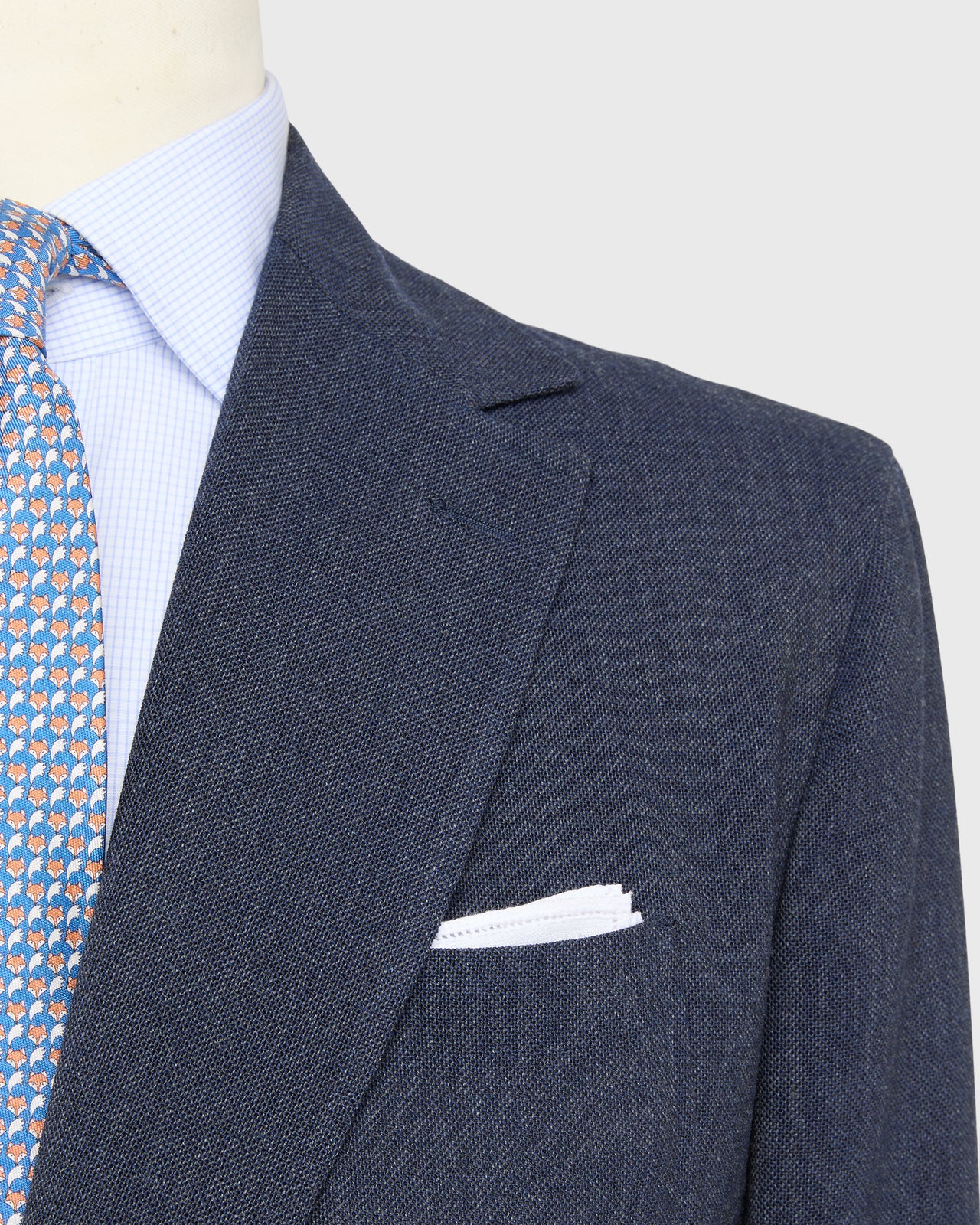 Ghost Blazer in Airforce Blue Quattro Hopsack