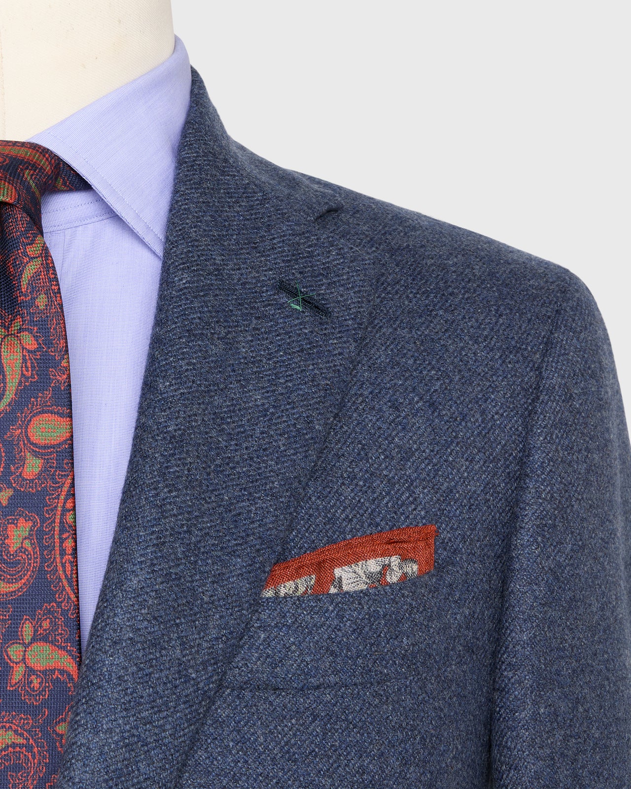 Kincaid No. 4 Jacket in Char Blue Cashmere Flannel