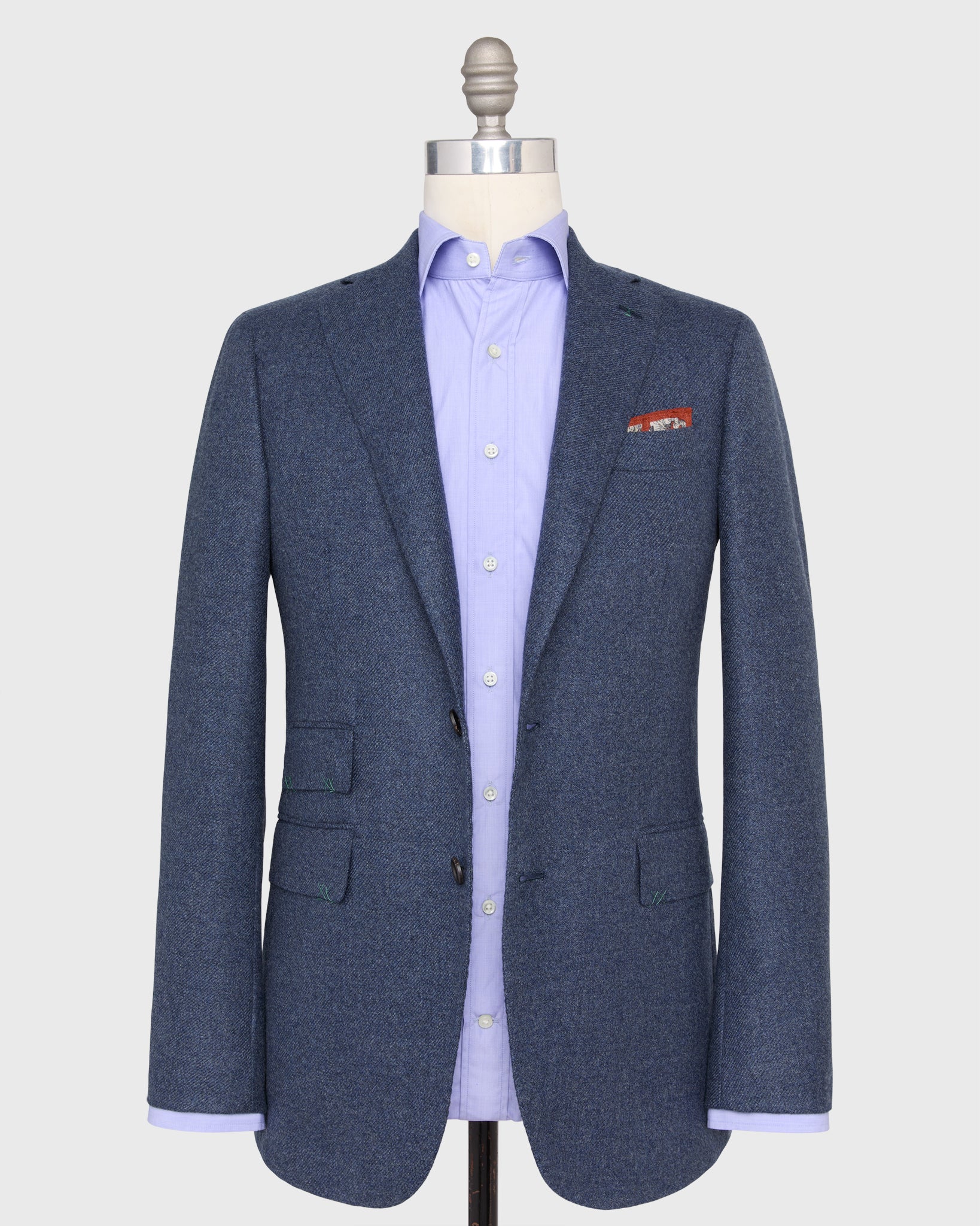 Kincaid No. 4 Jacket in Char Blue Cashmere Flannel