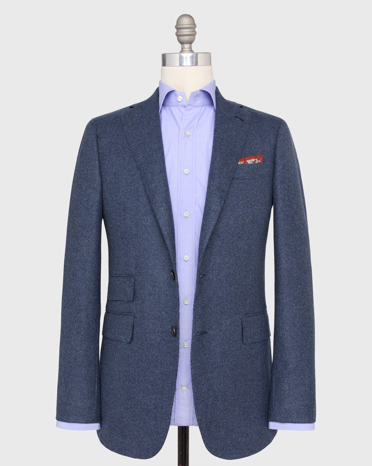 Kincaid No. 4 Jacket in Char Blue Cashmere Flannel