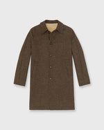 Load image into Gallery viewer, Reversible Traveler's Trench in Peat/Espresso/Khaki Houndstooth Tweed
