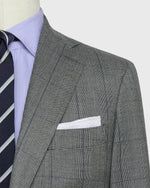 Load image into Gallery viewer, Virgil No. 3 Suit in Bone/Coal/Blue Glen Plaid Plainweave
