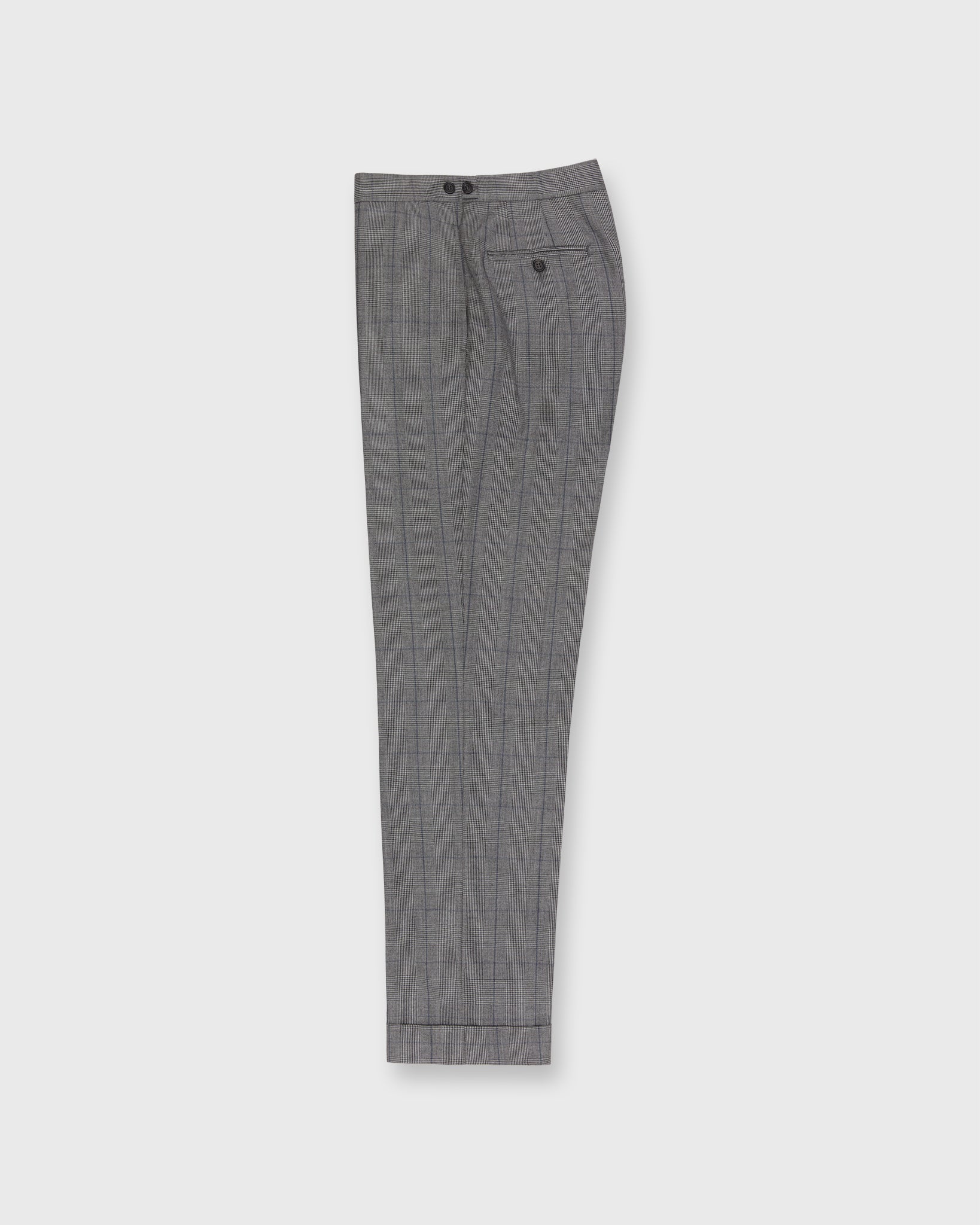 Virgil No. 3 Suit in Bone/Coal/Blue Glen Plaid Plainweave