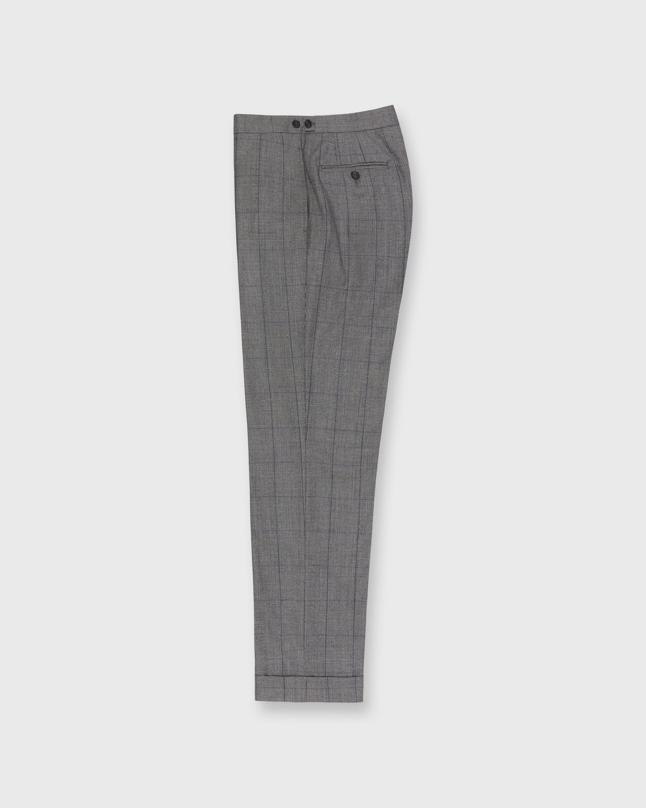 Virgil No. 3 Suit in Bone/Coal/Blue Glen Plaid Plainweave