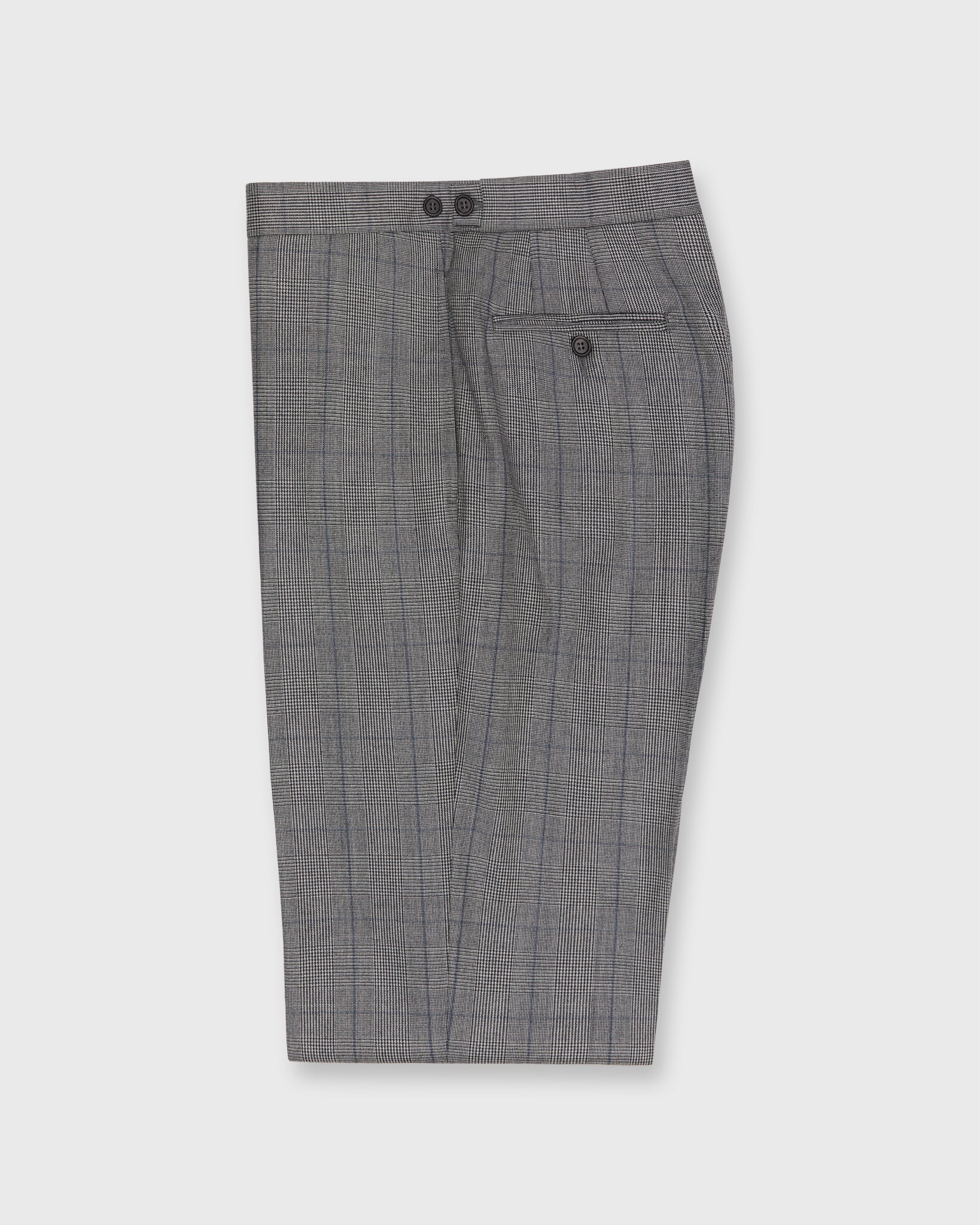 Virgil No. 3 Suit in Bone/Coal/Blue Glen Plaid Plainweave