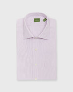 Load image into Gallery viewer, Spread Collar Dress Shirt in Mulberry Small Graph Check Poplin
