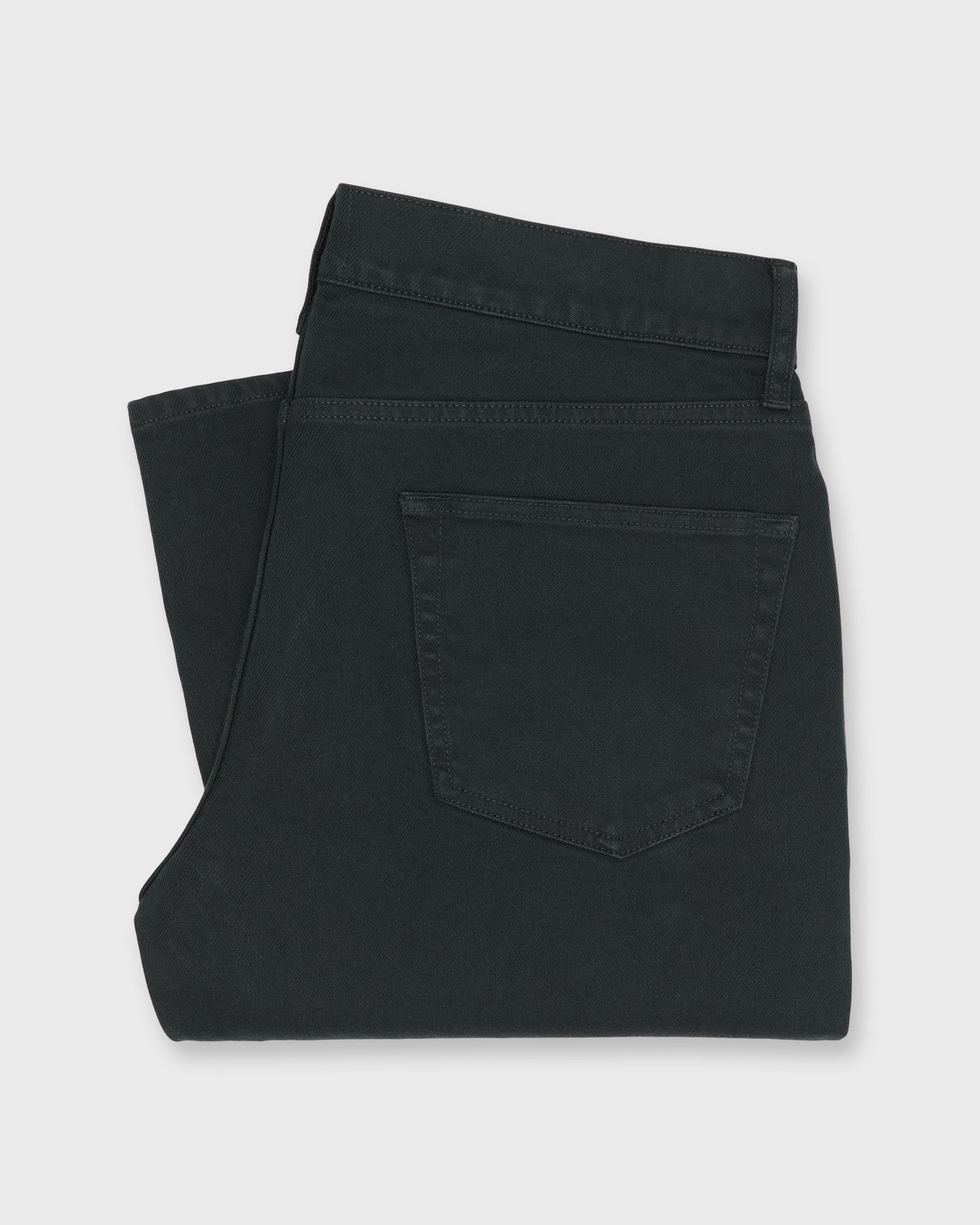 Clift Straight Leg Jean in Coal Garment Dyed Stretch Denim
