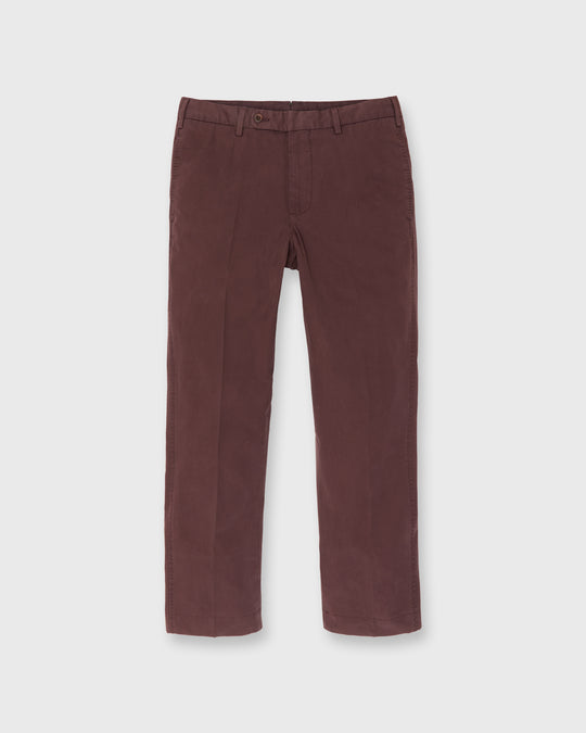 Garment-Dyed Sport Trouser in Bordeaux AP Twill