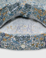Load image into Gallery viewer, Button-Down Sport Shirt in Spruce/Maize/Navy Pheasant Garden Liberty Fabric
