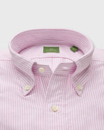 Load image into Gallery viewer, Button-Down Sport Shirt in Pink University Stripe Oxford
