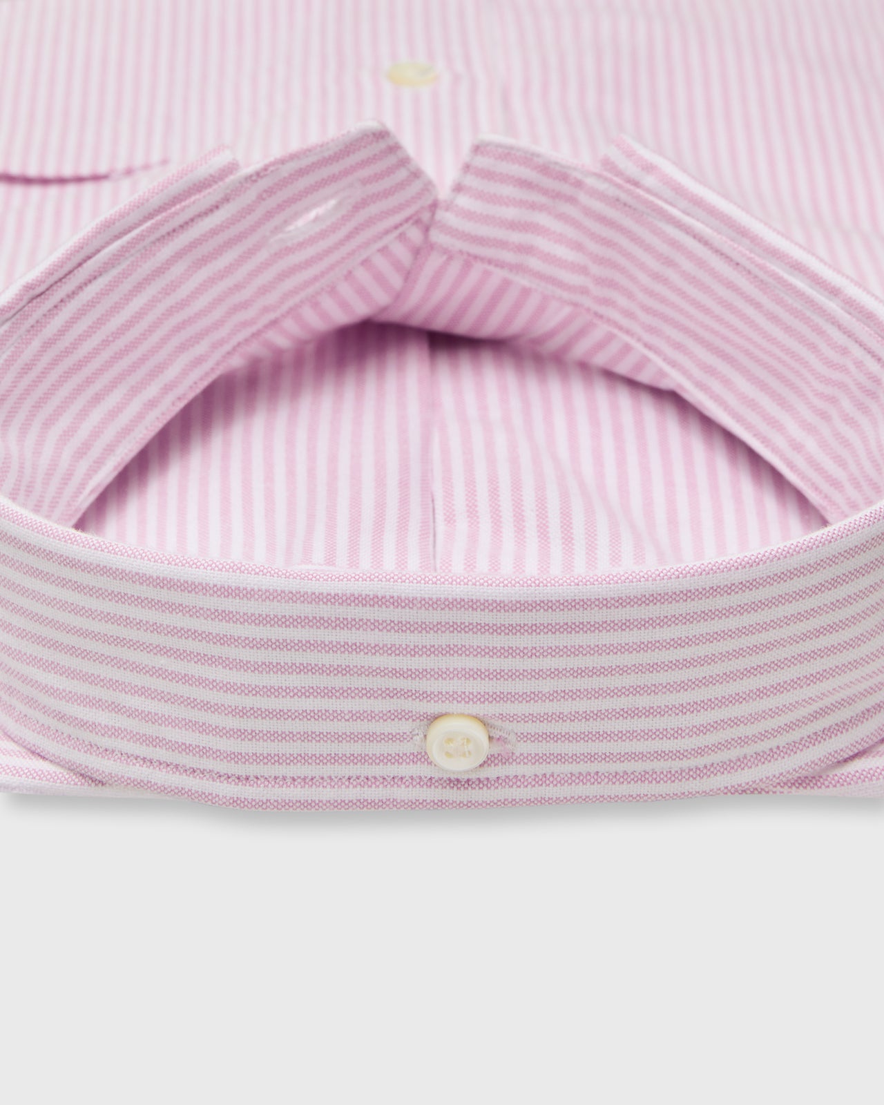 Button-Down Sport Shirt in Pink University Stripe Oxford