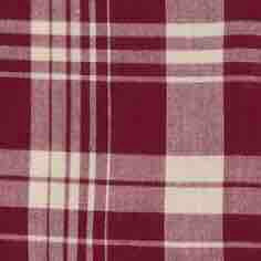 Button-Down Sport Shirt in Garnet/Bone Madras