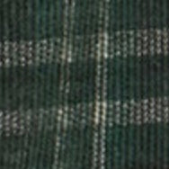 Spread Collar Sport Shirt in Forest/Charcoal/Bone Plaid Corduroy