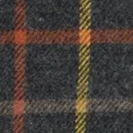 Spread Collar Sport Shirt in Graphite/Maize/Maple Tattersall Flannel