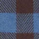 Lapis/Brown Gingham Flannel