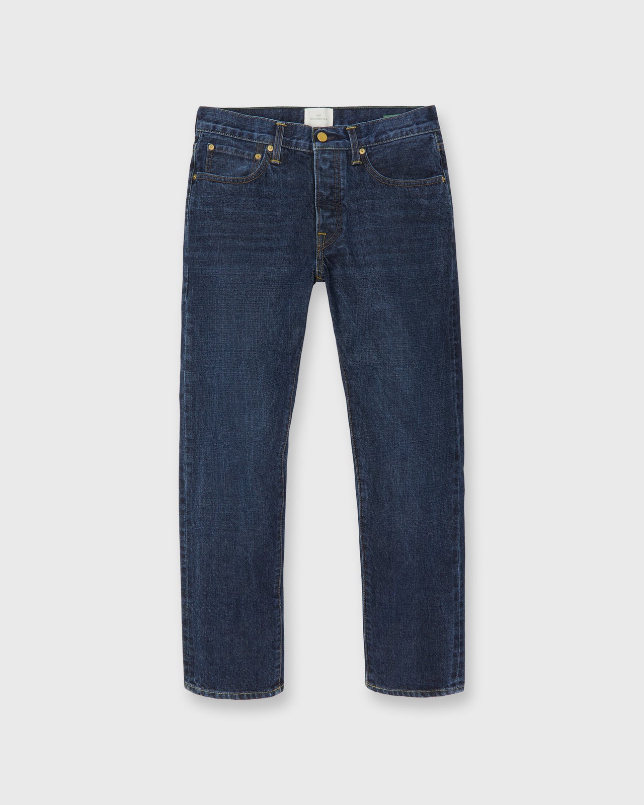 Slim Straight Jean in Japanese Selvedge Dark Rinse Denim