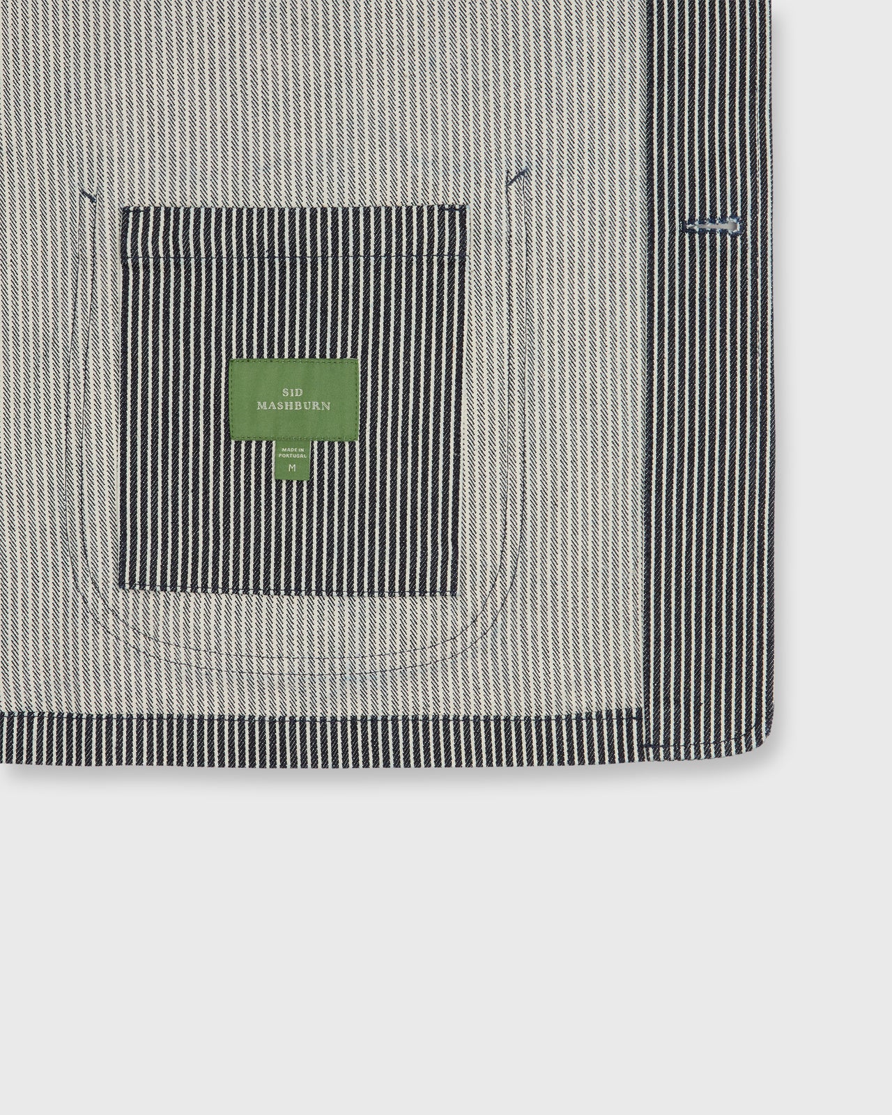 Chore Jacket in Hickory Stripe Denim