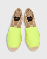 Load image into Gallery viewer, Pia Low Espadrille in Fluo Yellow Canvas
