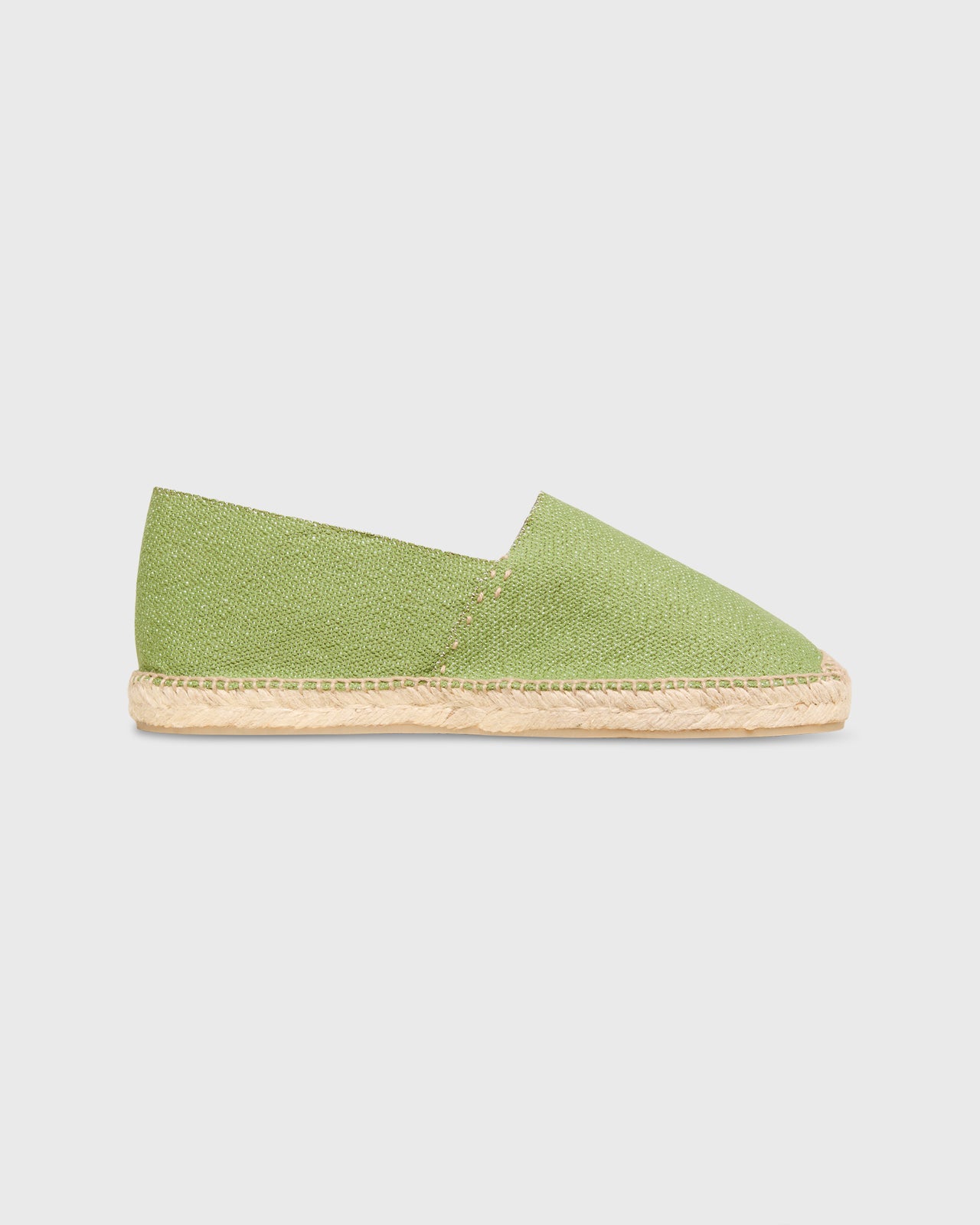 Classic Espadrille in Green Canvas