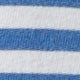 Long-Sleeved Boatneck Tee in Blue/White Stripe Pima Cotton