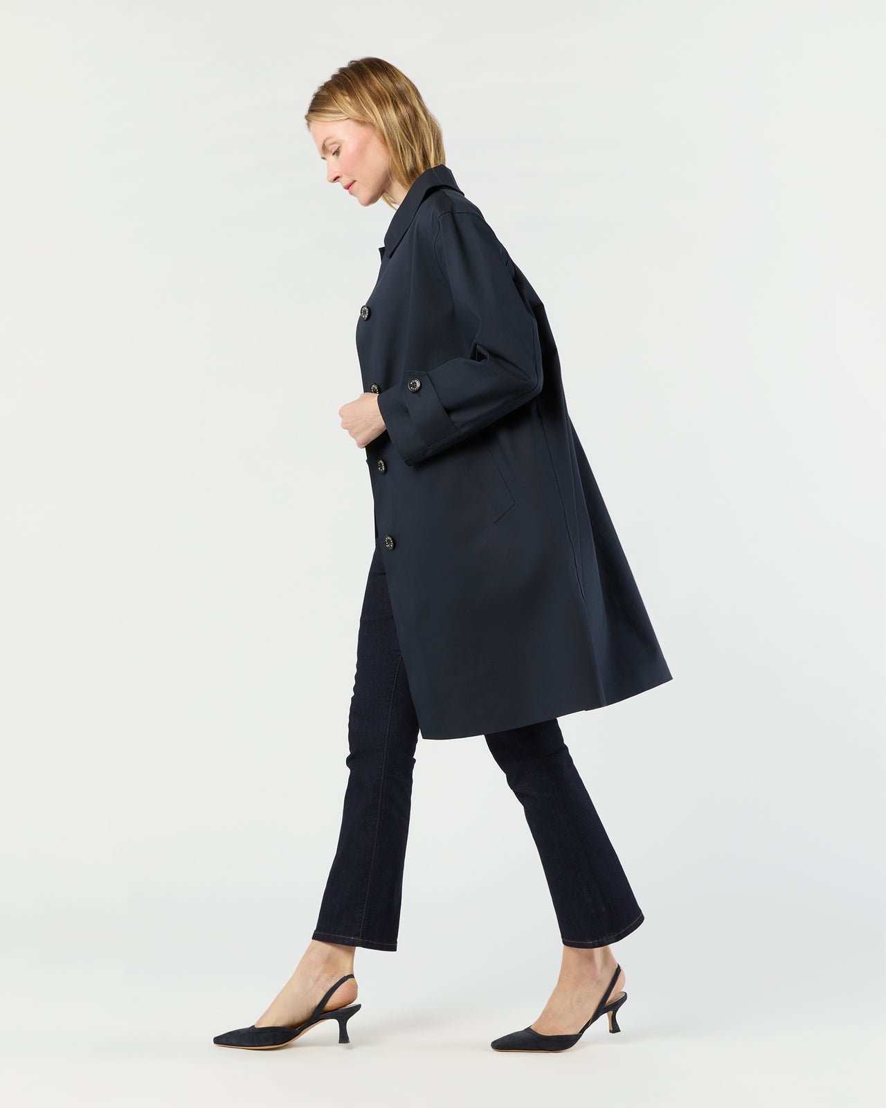Banton Coat in Navy