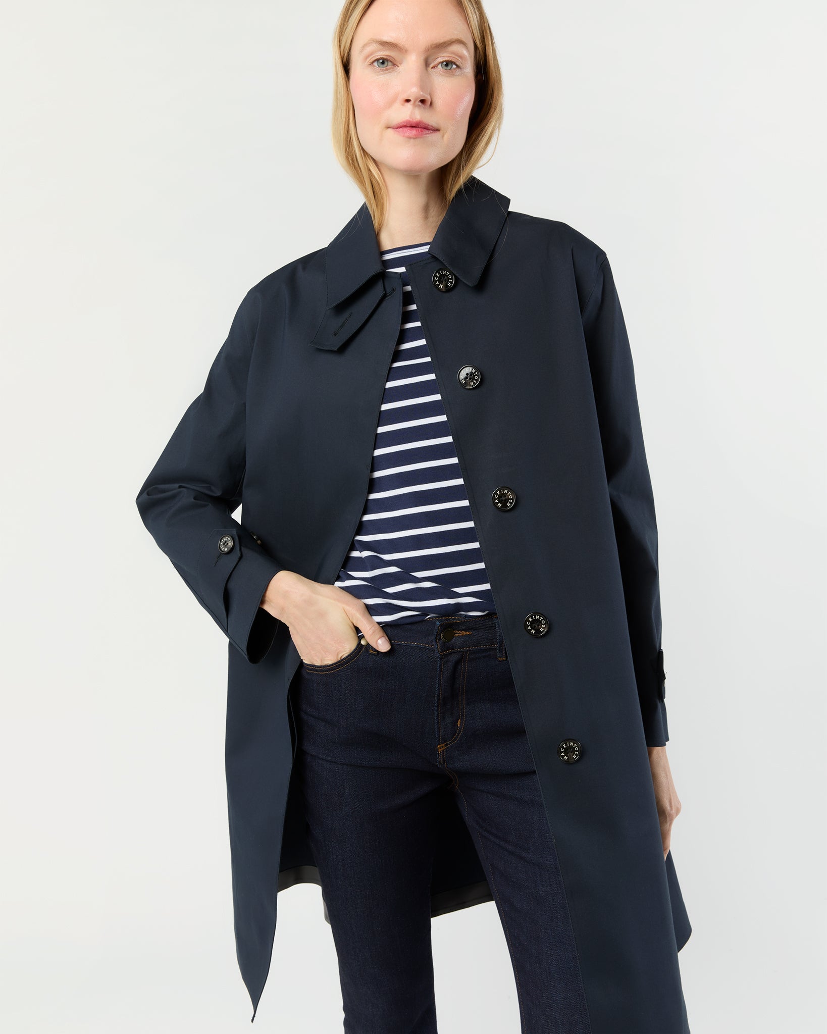 Banton Coat in Navy