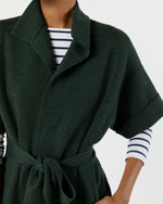 Load image into Gallery viewer, Julia Cardigan in Heather Pine Extra Fine Merino Wool
