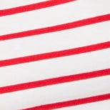 White/Red Stripe Pima Cotton